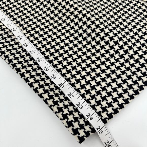 Nordstrom Studio 121 Wool Blend Skirt Womens 8 Black White Houndstooth Straight - Picture 8 of 9
